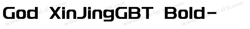 God XinJingGBT Bold字体转换